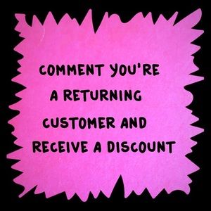 RETURNING CUSTOMERS COMMENT BELOW👇